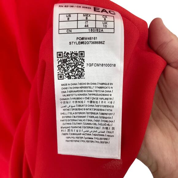 Jennifer Lopez Marciano Red Mini Dress Sz 8 - Picture 7 of 9